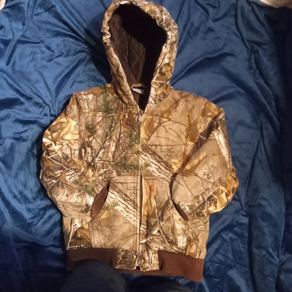 Kids Carhartt camo jacket